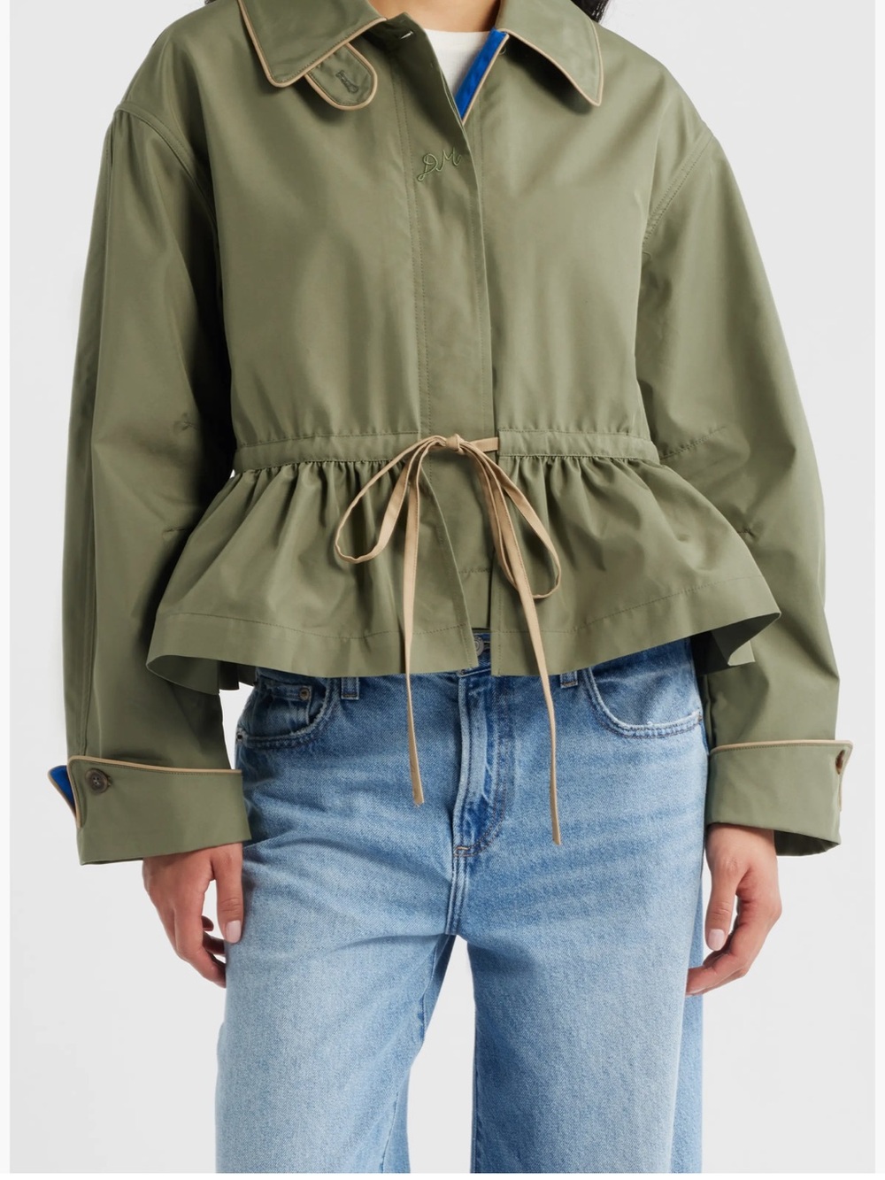 NWT Damson Madder Myrtle Water Repellent Convertible Trench Coat - Picture 4 of 4